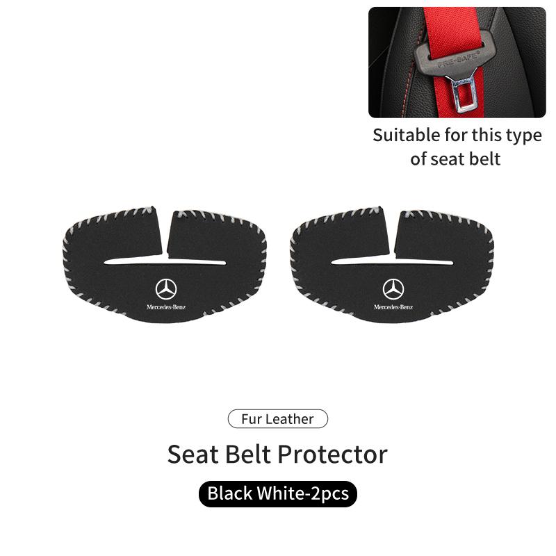 Car Seat Belt Anti Scratch Buckle Protector Cover Accessories For Mercedes Benz W202 W212 W126 W140 W168 W177 CLS GLE GLC GLS
