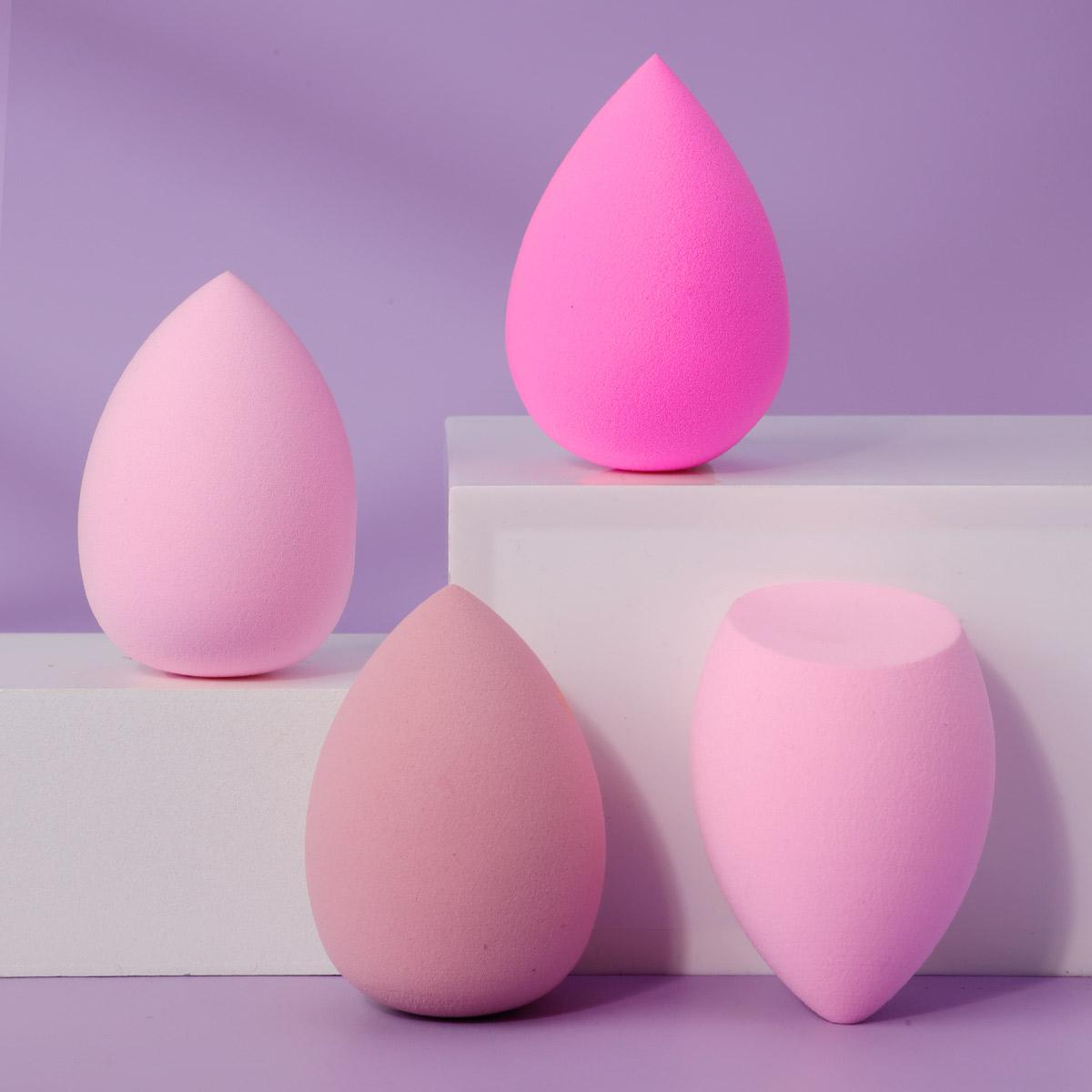 4 packs of water drop beauty egg wet and dry without powder makeup beauty tools in contact with water into a large beauty egg