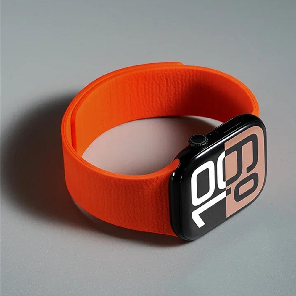 Luxury Magnetic Band For Apple Watch Strap S11 S10 49mm 44mm 45mm 46mm 42mm 40mm Silicone Bracelet iWatch Ultra 3 2 Series 10 9 8 SE