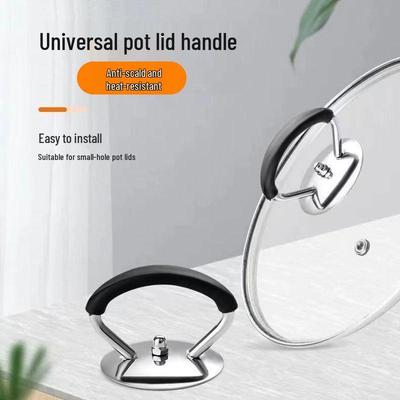 Universal Anti-Scald Pot Lid Handle: Standable Knob for Wok & Steamer