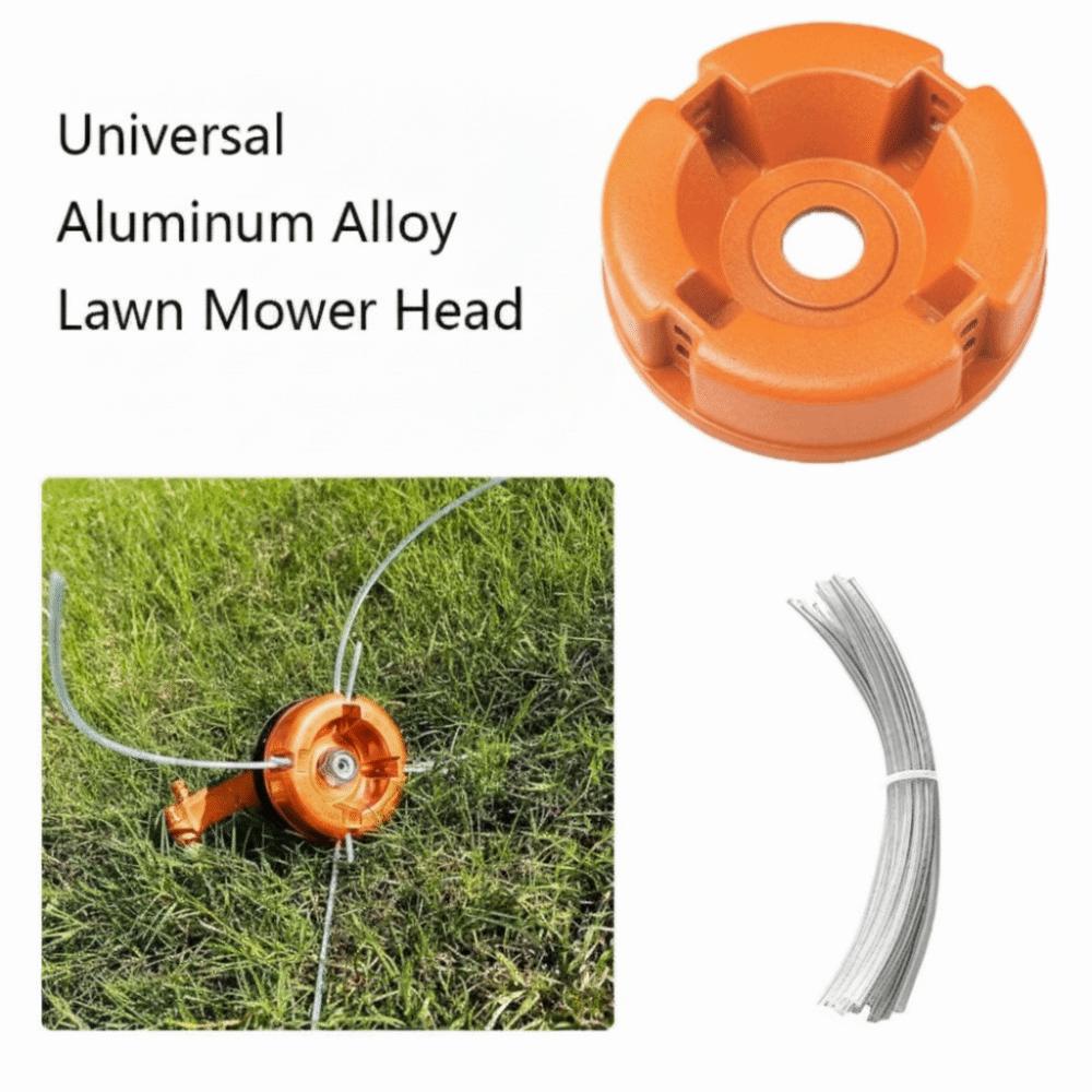 Nylon Steel Line Aluminum Zinc Zinc Alloy Head Wire Rope Through Hole Trimmer Replacement Head  Yard Care