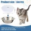 300 Pcs Pet  Feeding Bowls Liner Bulk Cat Food Bowls Small Paper Liner for Small Dogs Cats Dish Wet Food Feeding Station 4 X 1.