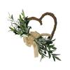 2025 Heart-Shaped Olive Wreath Door Hanger - Decorative Simulated Flower Ornament