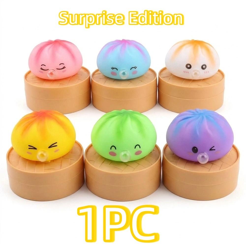 1pc Soft Decompression Squeeze Fidget Steamed Stuffed Bun Squishy Pinch Relaxation Tool