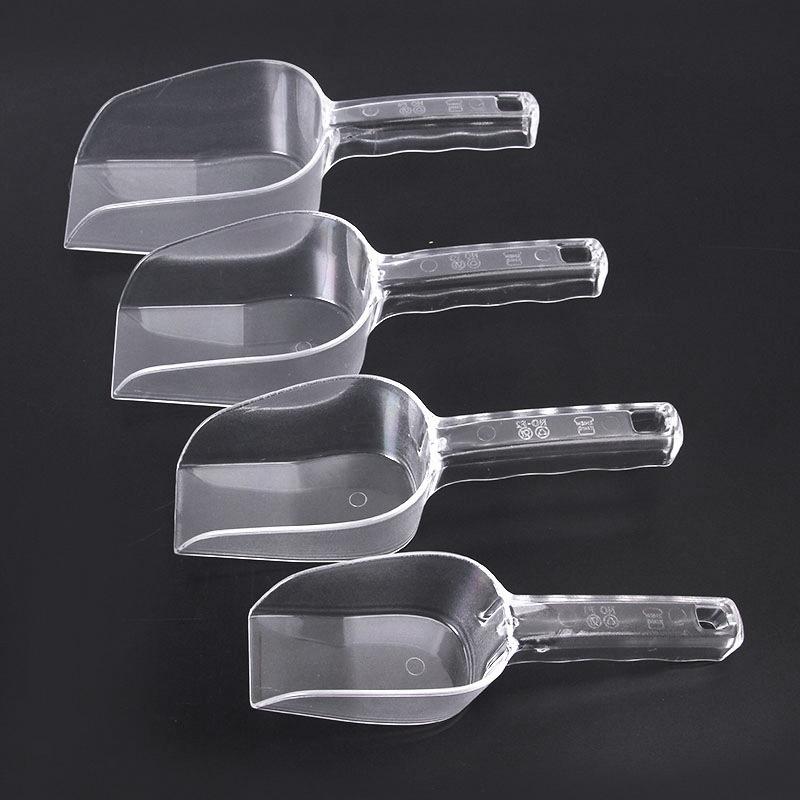 1Pcs Bar Buffet Wedding Favor Party Ice Sugar Sweets Candy Clear Acrylic Scoops Kitchen Gadget Dessert Grain Dry Goods Shovel