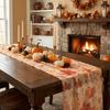 Tulle Fall Table Decor Sheer Table Flag Chair Decoration Thanksgiving Tablecloth  Home Party