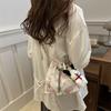 Fashionable Street Style Bucket Bag Simple Pu Shoulder Bag With Phone Pocket