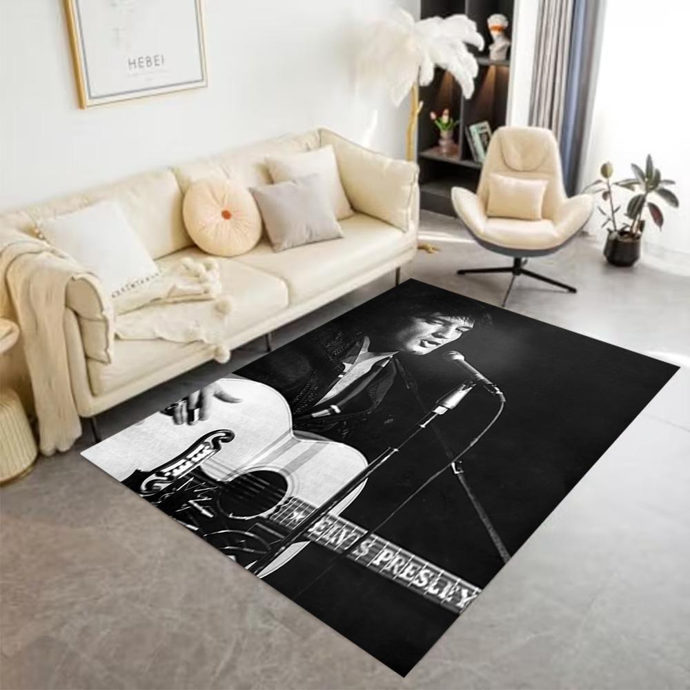 Elvis Presley Live Performance Floor Mat Suitable for Living Rooms Dining Room Study room Foyer Antislip Carpet Decorate Offices