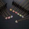 Teamer Colorful Butterfly Necklace For Women Girls Gold Color Stainless Steel Birthday Fashion Jewelry Gift Wholesale 2026 New