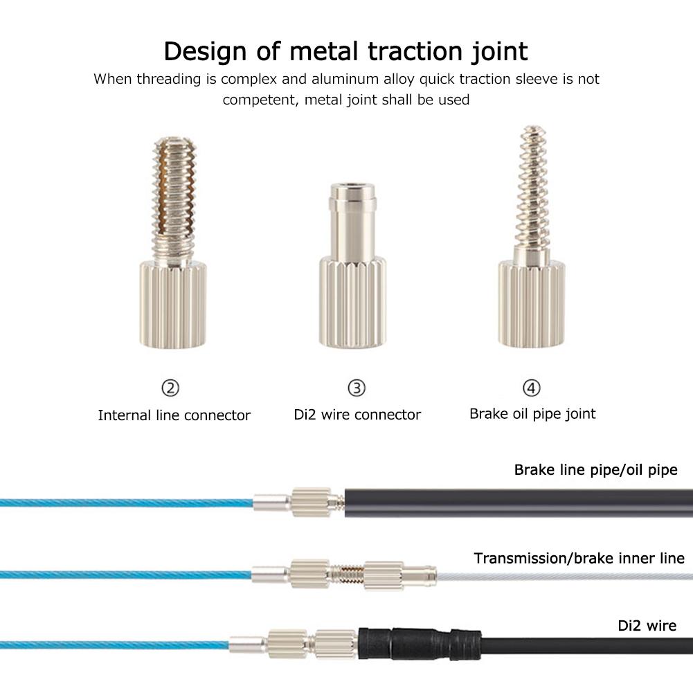 TOOPRE Bicycle Internal Cable Routing Tool Portable Bicycle Frame Hydraulic Wire Shifter for Carbon Fiber Frame Bike Repair Kit