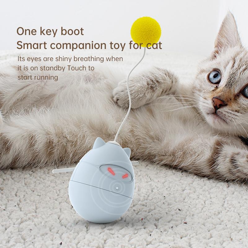 Funny Cat Toy Ninja Tumbler Toys Interactive Cat Teaser Toy Pet Toys with Rotating and Stumble Smart Companion Toy for Cats