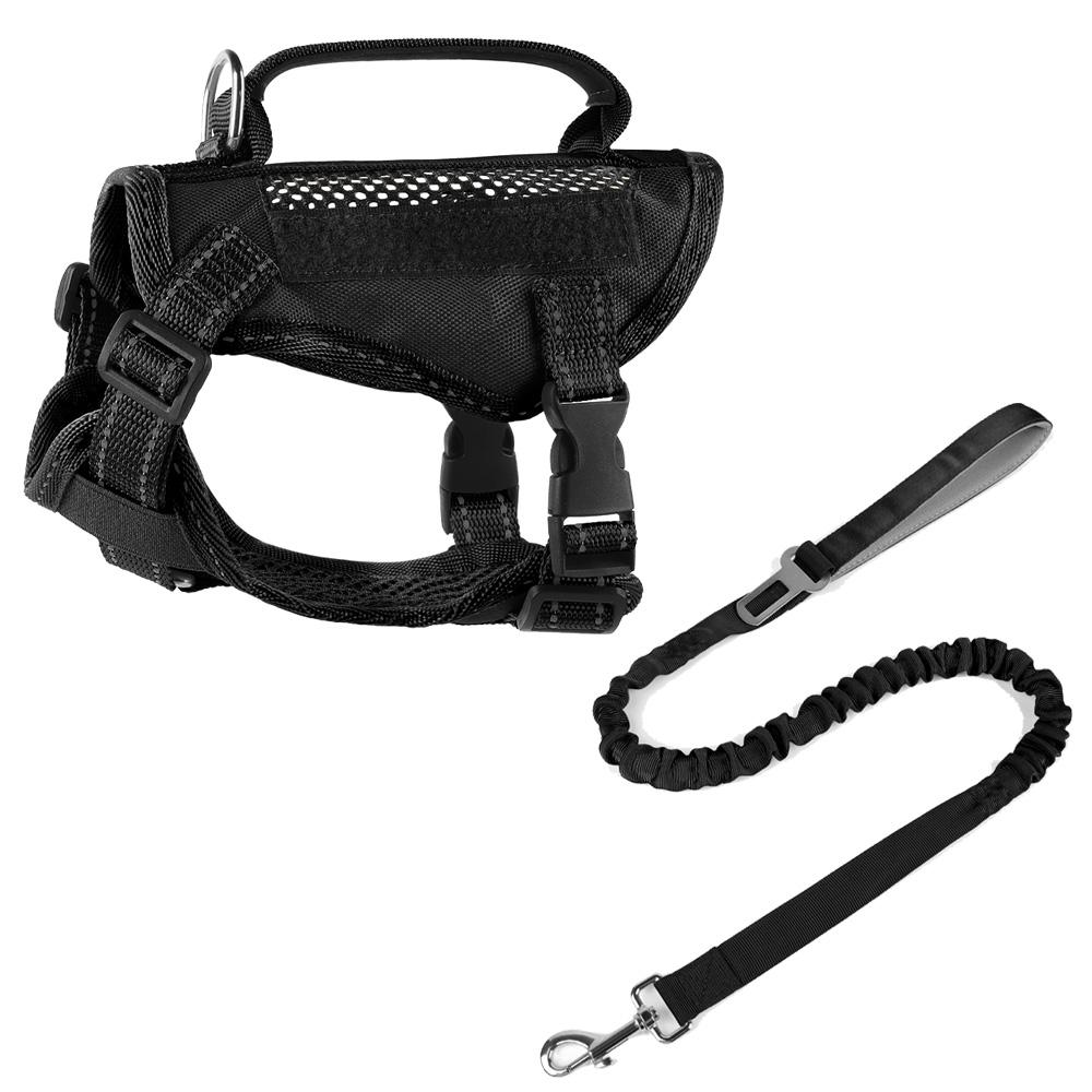 5-piece Set Light Tactical Cat Harness Summer Pet Outdoor Walking Supplies for Small Dogs Cats Breathable Kitten Puppy Harnesses