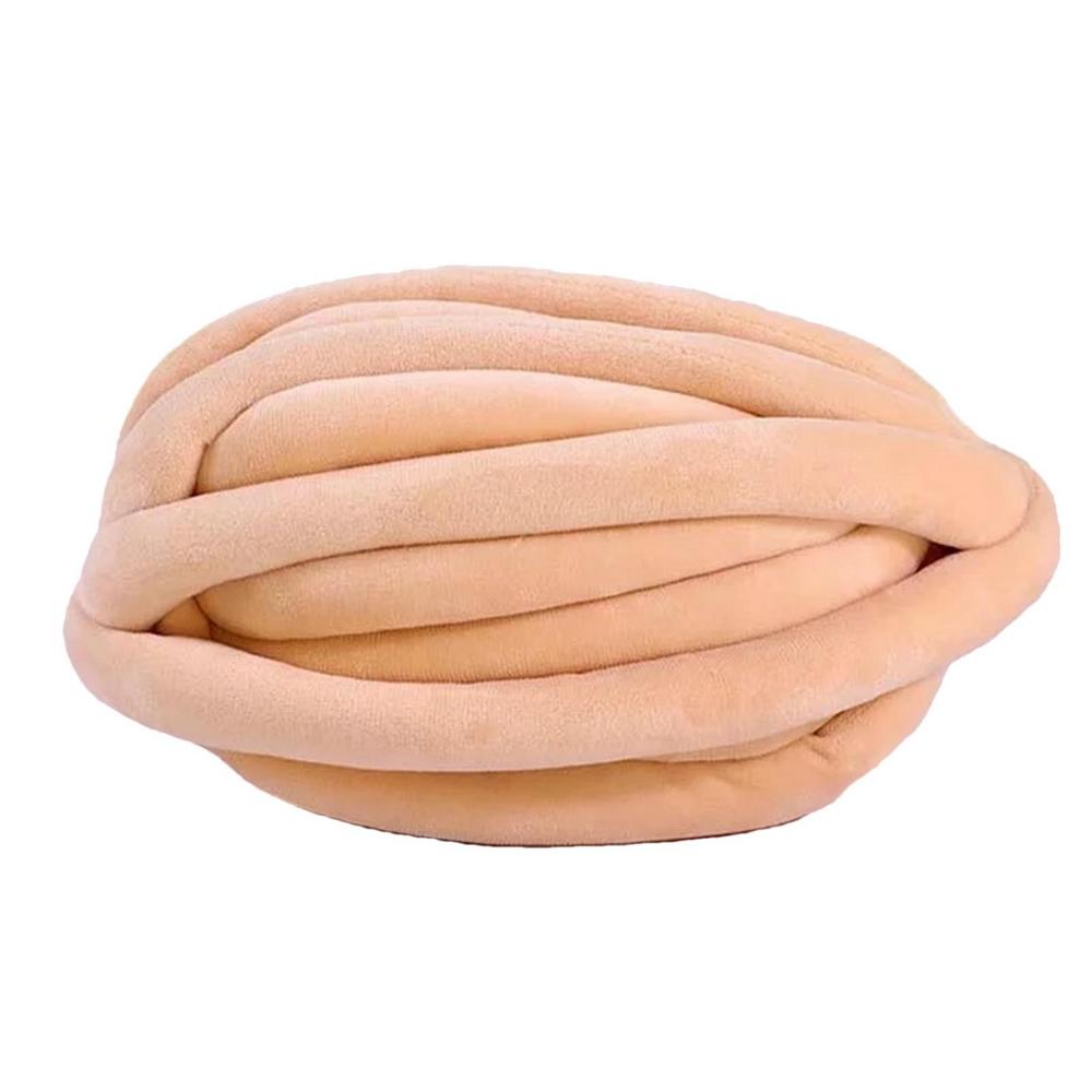 250 g superdickes, sperriges, grobes Garn zum Handstricken, Häkeln, weiche, große Baumwolle, DIY-Armstricken, Roving-Spinngarn für Decken