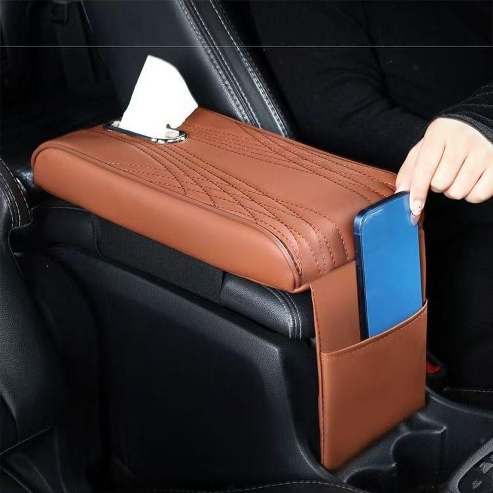 Elbow Support Car Armrest Cushion Tissue Box Arm Rest Protector  Middle Armrest