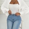 Women's Asymmetrical Shawl Knit Cardigan Open Front Loose Wrap Sweater Autumn Winter