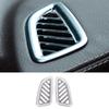 For Mercedes-Benz GLC 2016- Silver ABS Dashboard Upper Air Outlet Vent Trim