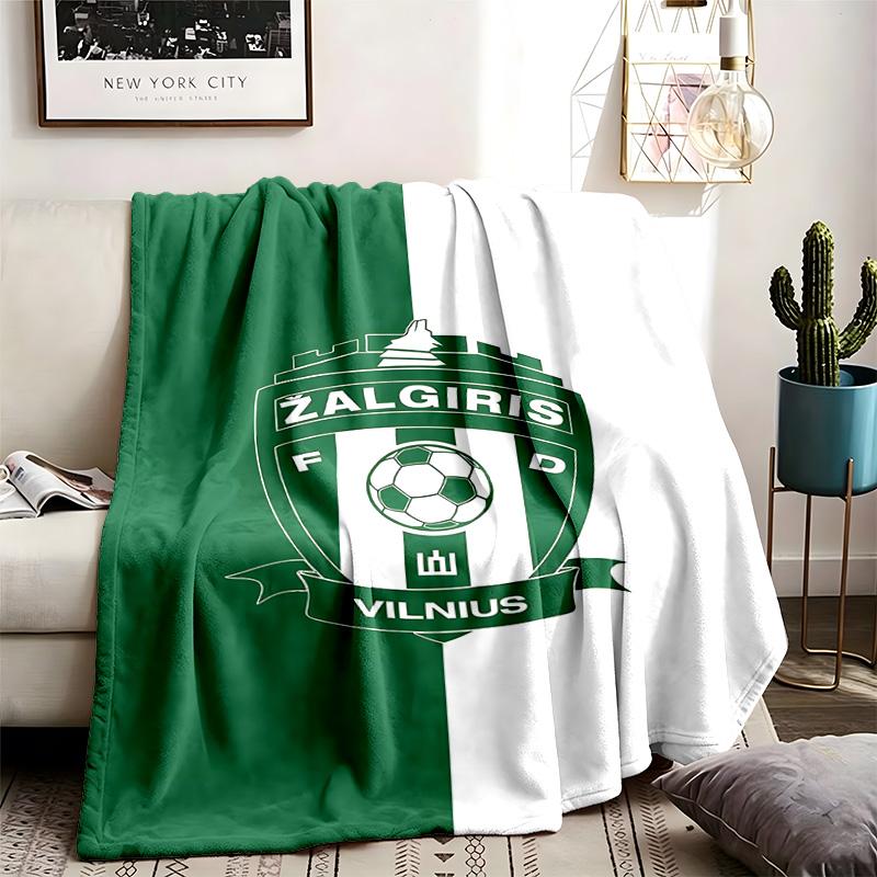 Zalgiris Motivdecke Geeignet für das Sofa Camping und Reisen Hergestellt aus weichem Flanellmaterial Ein ideales Geschenk für Anlässe wie Geburtstage und Abschlussfeiern
