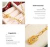 European Winter Zircon Hexagram Pendant Necklace In 18K Gold-Plated Titanium Steel