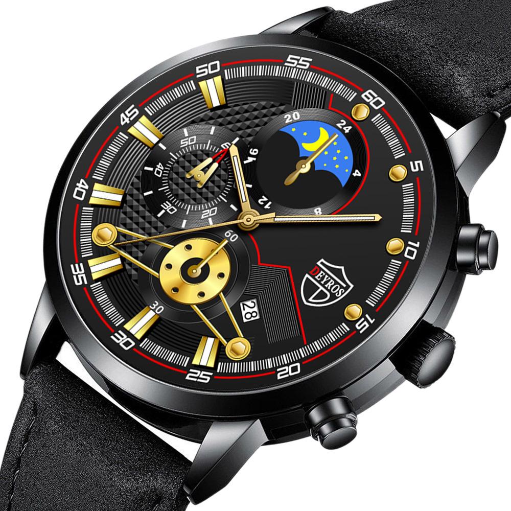 Belt Watch Men'S Calendar Luminous Automatic Quartz Watch