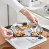 Stainless Steel Snack Tray Mirror-Polished for Coffee Table, Living Room