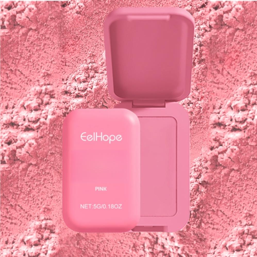 Soft Pink - Face Blusher Natural Look Brighten Skin Powder Blush Enriched with Mango Butter Melting Texture Vegan Formula Non-Greasy Blush
