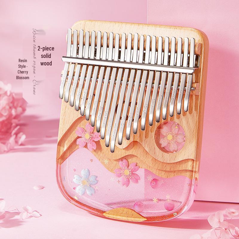 Cega Acrylic 21-Key Thumb Piano - Transparent Kalimba Finger Instrument