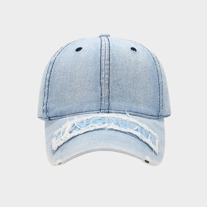 New High Quality Unisex Washed Denim Baseball Cap Men Women Adjustable Casual Outdoor Streetwear Embroidery Dad Snapback Hats