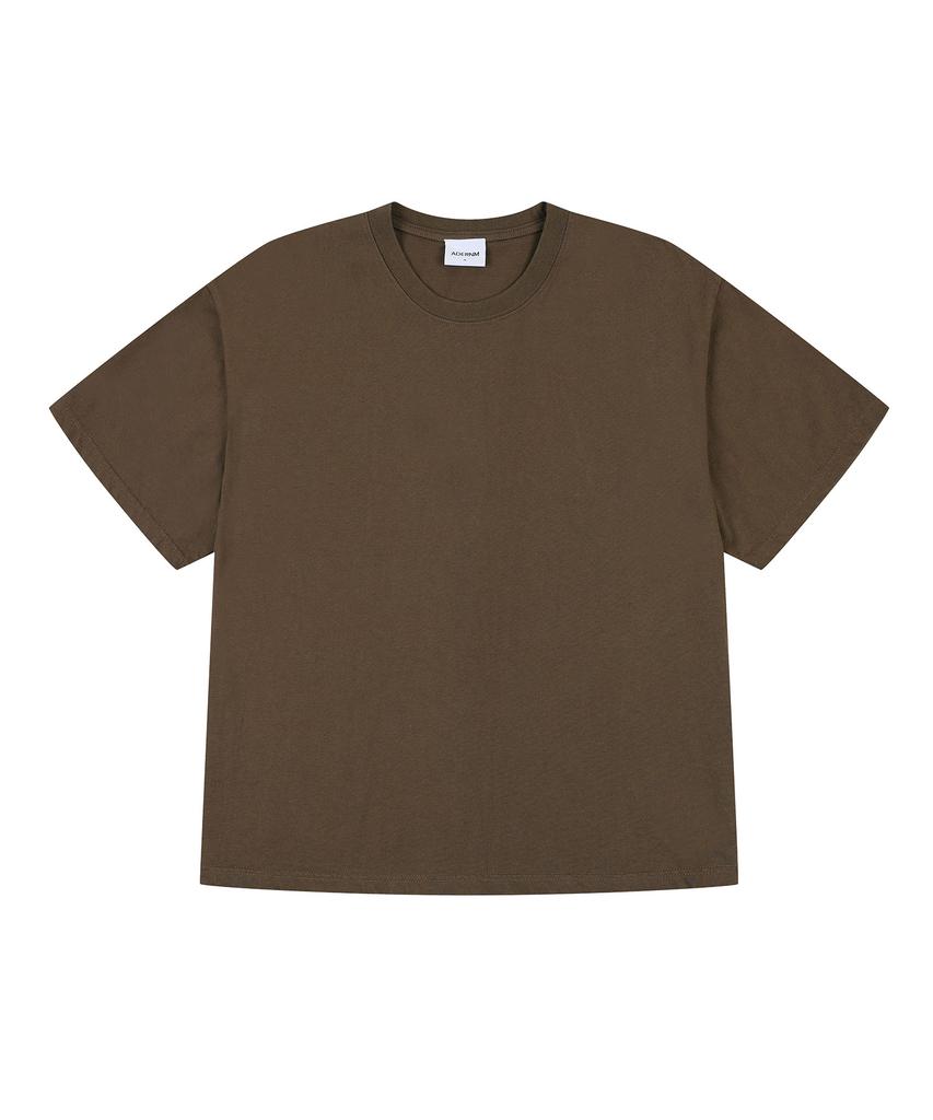ADERNM Summer Daily Crop T-Shirts (Brown)