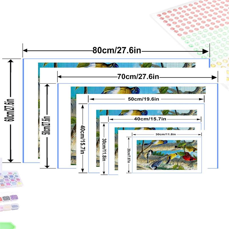 DIY Diamond Painting Birds On The BranchCross Stitch Kit Mosaic Art Diamond Painting Full Circle/Square Diamond Home Decoration