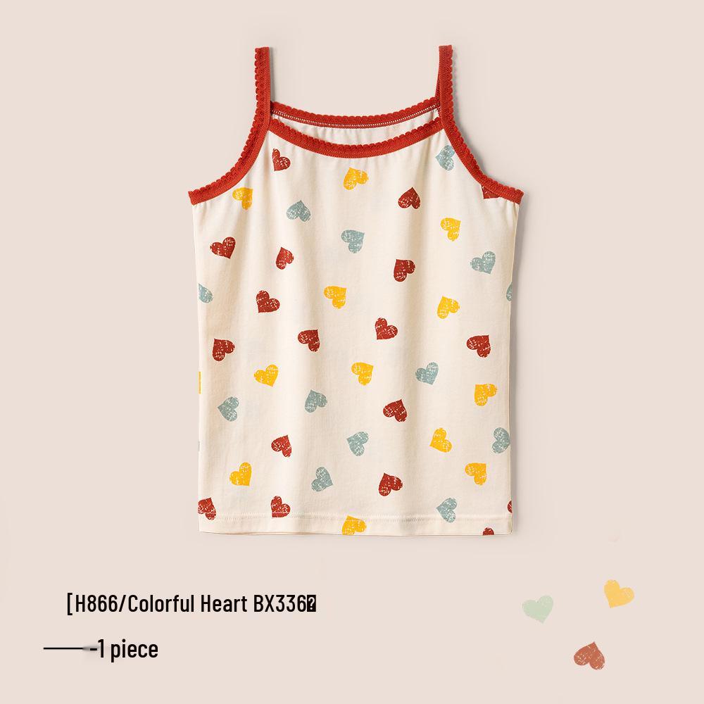 A-Class Summer Pure Cotton Antibacterial Tank Top for Girls and Infants