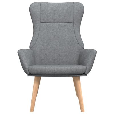 Relax Armchair Light Grey Fabric