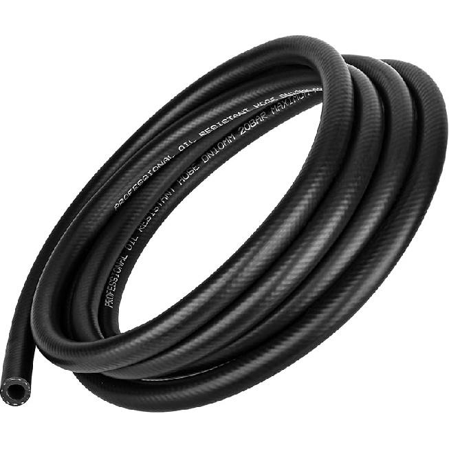 1/2 Inch (12Mm) ID Fuel Line Hose 10FT NBR Rubber Push Lock Hose High Pressure 300PSI For Automotive Fuel Systems Engines