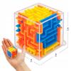 Gra Logiczna Mini Kostka Zręcznościowa Stymulująca Labirynt Kulkowy 3D Cube