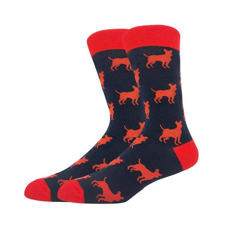 Modă Bărbați Toamnă Iarnă Șosete Skateboard Fericit Creativ Pinguin delfin rechin koala Șosete Noutate Echipaj Amuzant Șosete Bărbătești