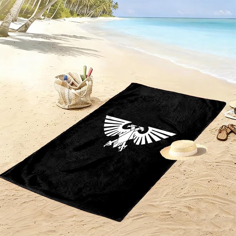 Imperium of Man Print Beach Towel, Large Soft Quick Dry Towel for Beach Camping Swimming