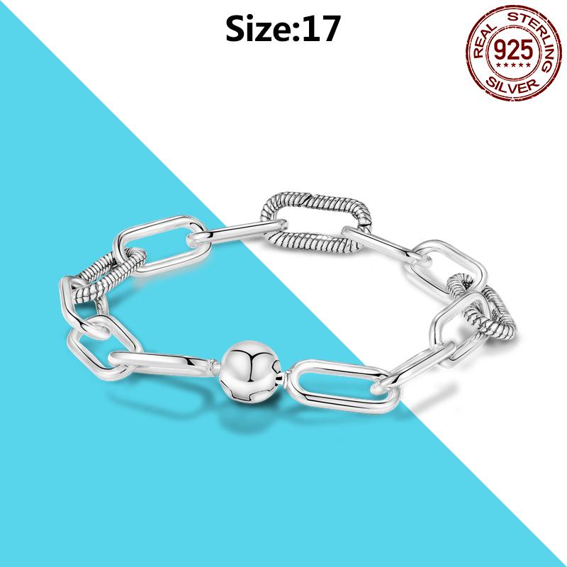 925 Silver Me Series Eye Medallion Pendant Charms for Bracelet Necklace DIY Link Earring Styling Two-ring Connector Jewelry