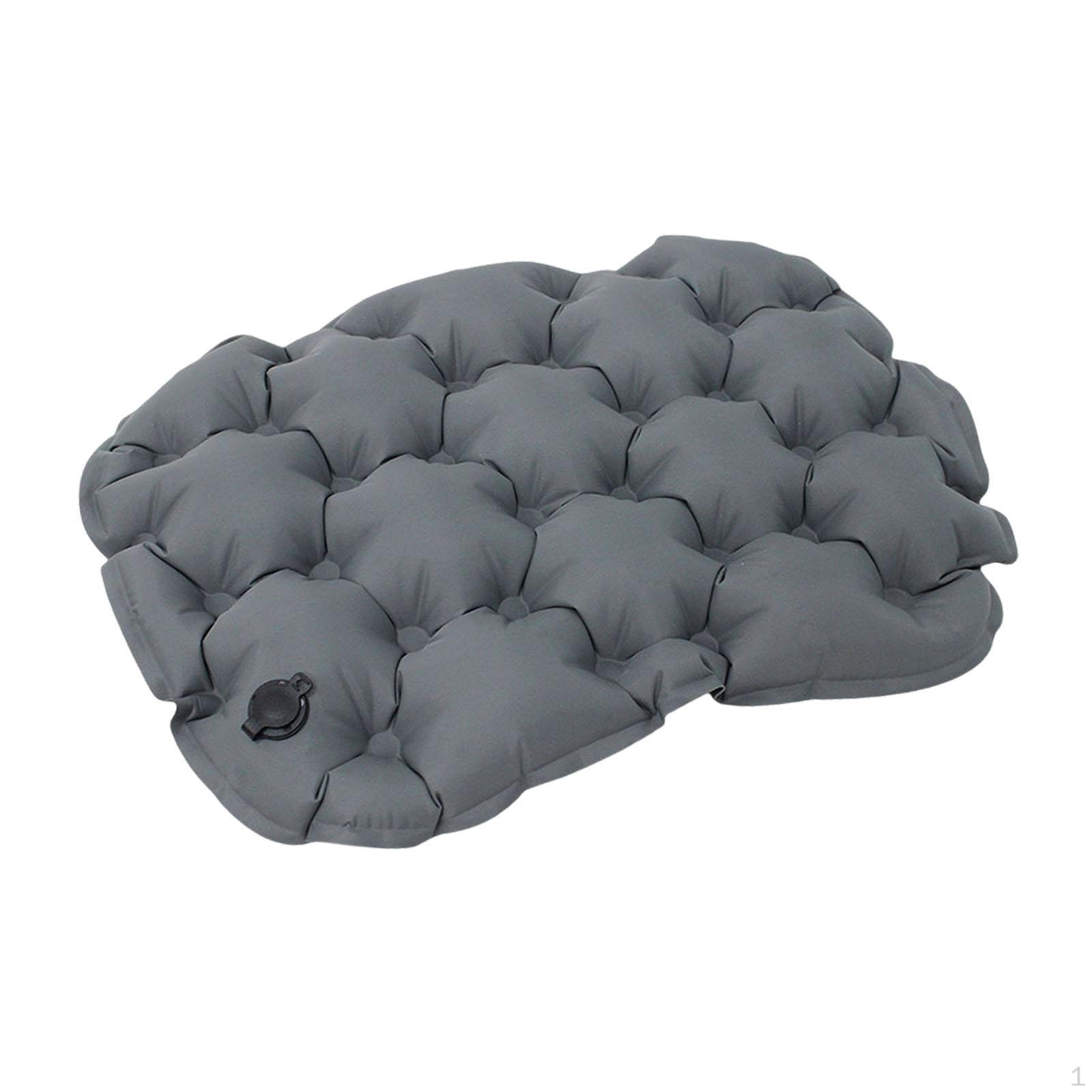 

Inflatable Seat Cushion Camping Air Sitting Pad 36x28x5cm Versatile Stadium for Park Grass сірий колір