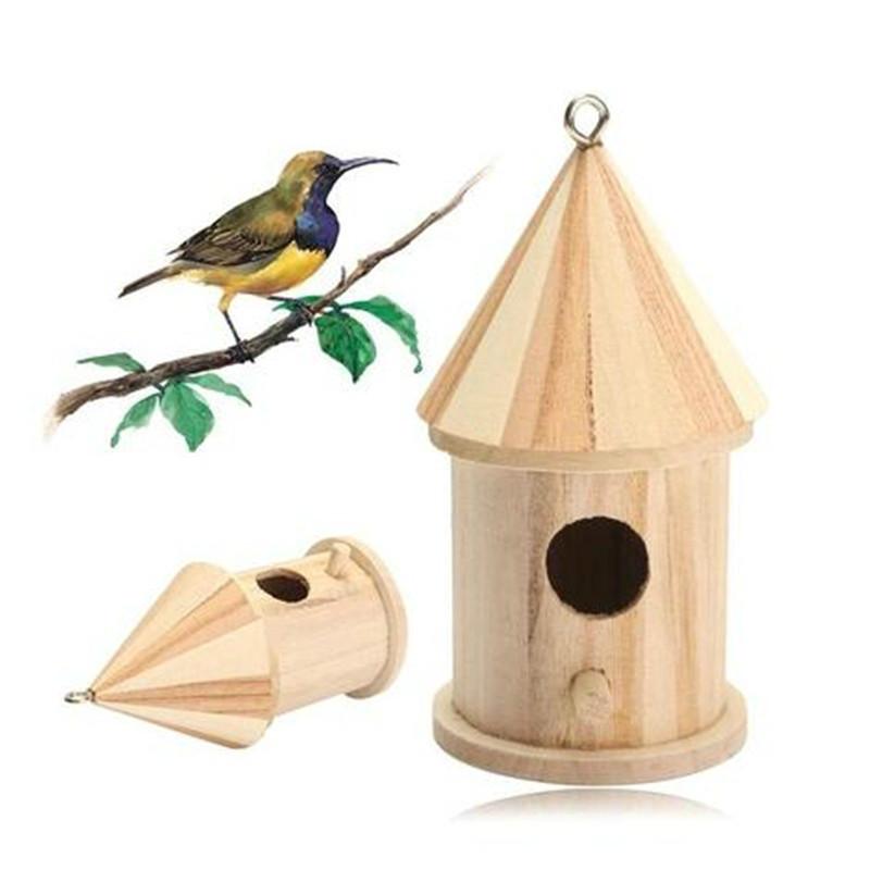 Birdhouse Wooden Bird House Garden Nest Hanging Home Feeder Outdoor Decor YD Birdhouse Wooden Bird House Garden Nest Hanging Home Feeder Outdoor Decor YD