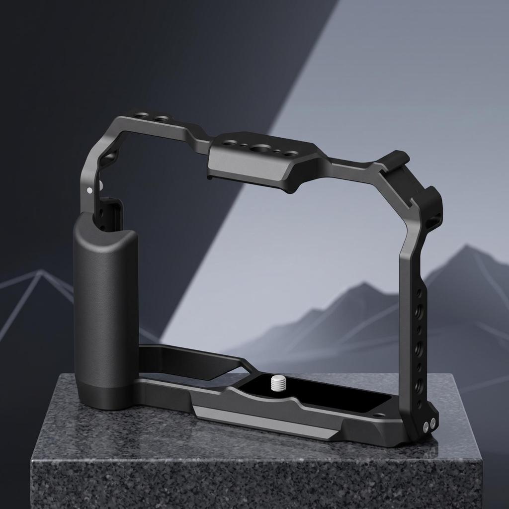 Camera Cage with Hand Grip Handheld Expansion Frame Secure
