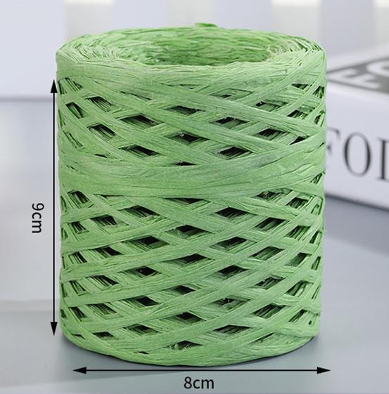 200M Natural Raffia Straw Yarn For Knitting Crocheting Paper Threads Friendly Paper Yarn DIY Handmade Summer Sunhat Beach Bag