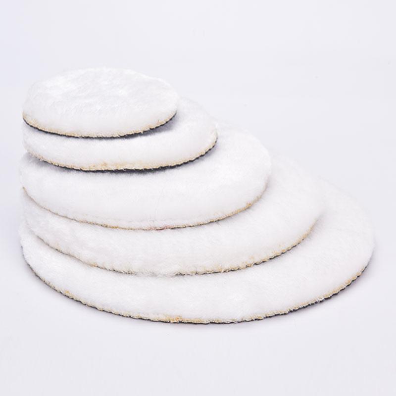 5 buc. Kit universal de lustruit pentru capota din lână moale Discuri de lustruit auto albe