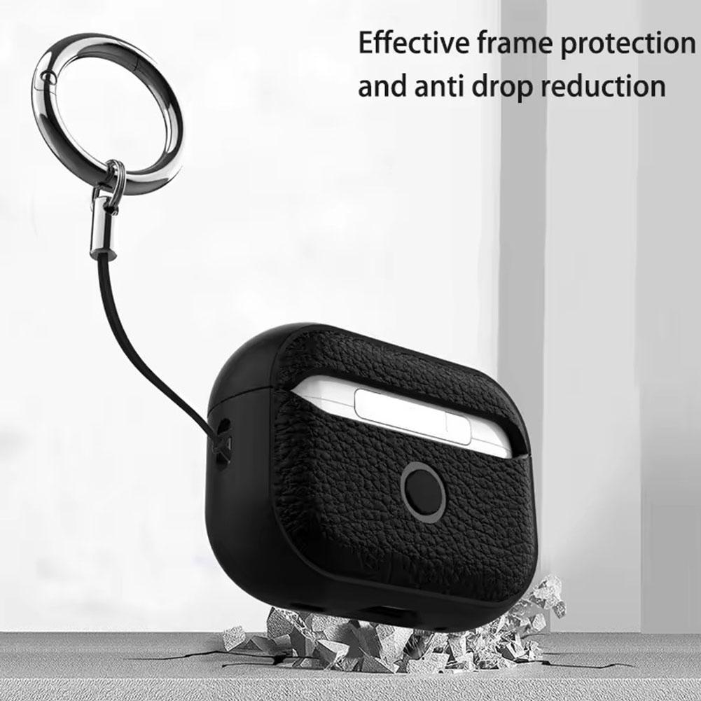 Upgrade Case for AirPods Pro 3 Soft Leather Texture Protective Case Compatible with Apple Airpods Pro 3rd Wireless Charging