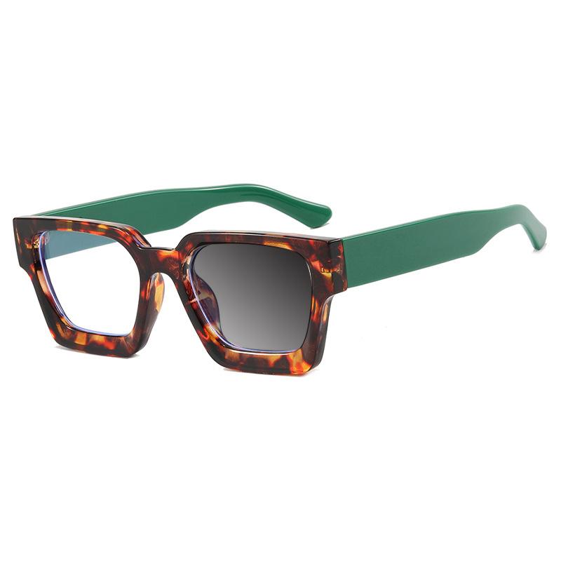 Luxusmarken-Design Quadratischer Konkaver Rahmen Blaulicht Damen Weitsicht Lesebrille Stärken 0 +1.5 +2.5 +3.5 +4.5 Brille