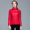 Autumn and winter warm light down jacket women's short stand-up collar outdoor thin autumn and winter women's jacket