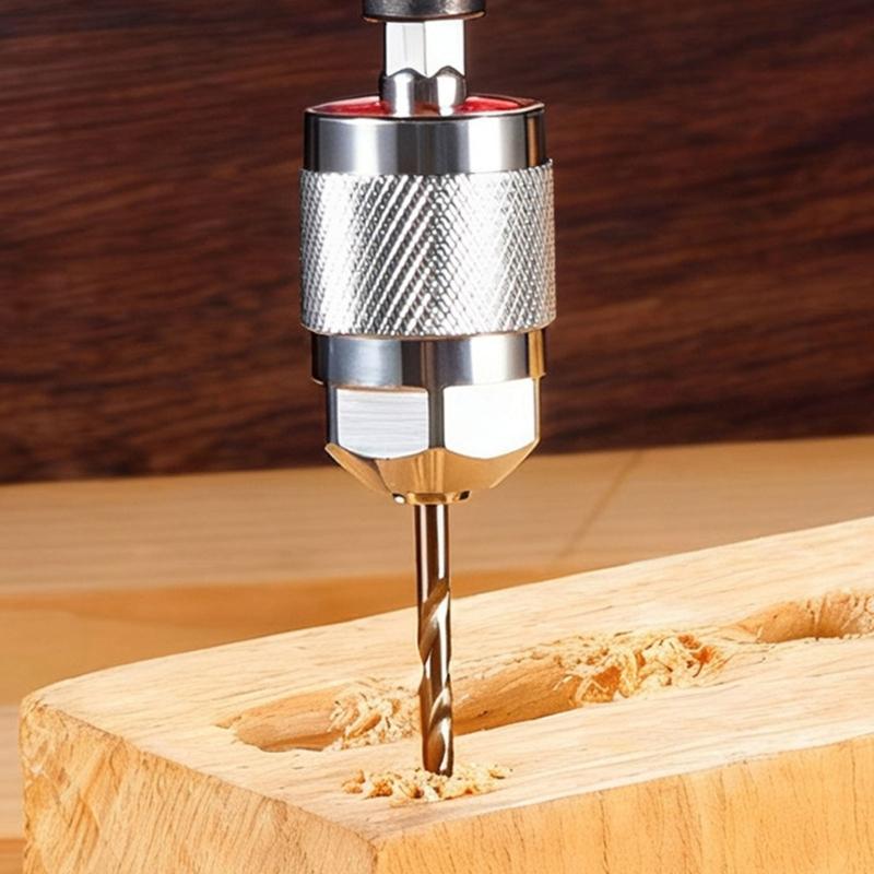 Quick Install Hexagonal Shank 3 Jaw Chuck for Pneumatic Drills Metal Construction Suitable for Power Tool Precise Grip