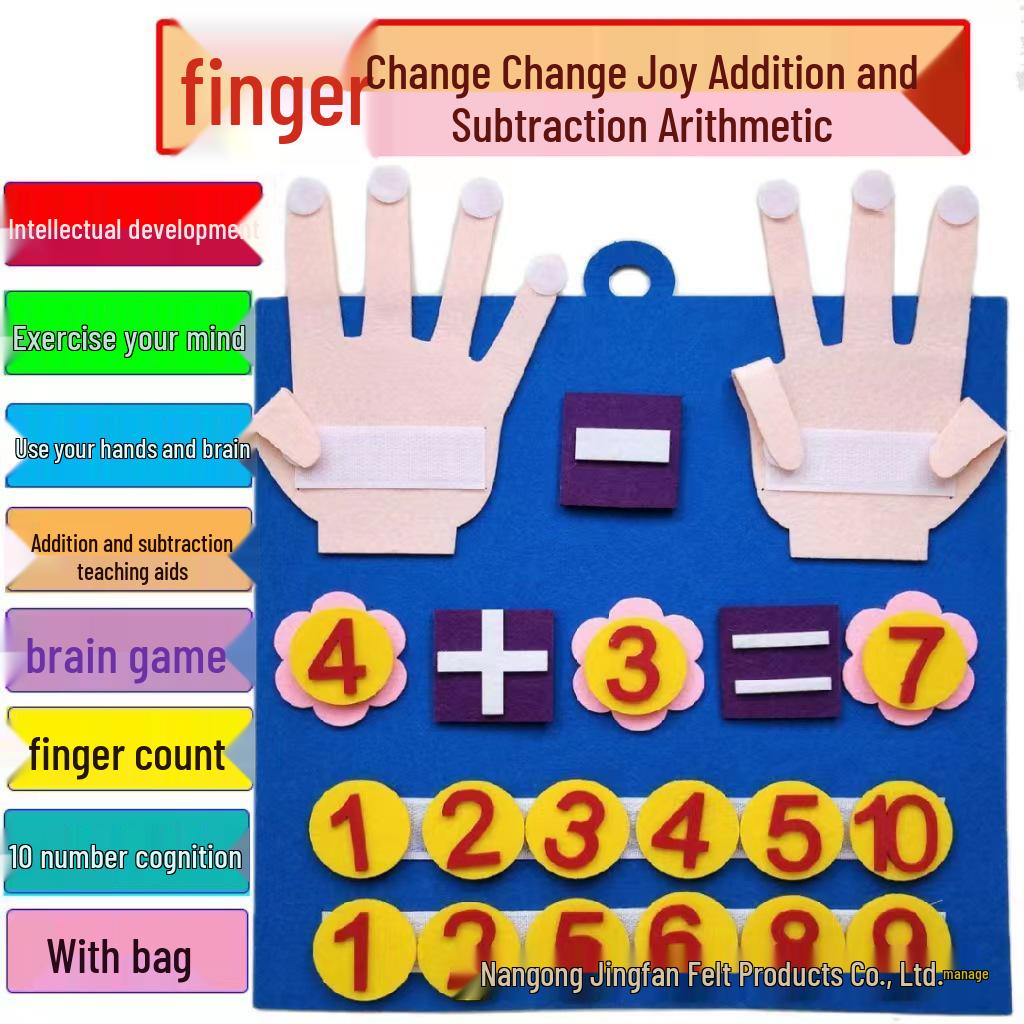 DIY Filz-Mathe-Lernbrett für Kinder: Kreatives Frühpädagogik-Werkzeug für Addition & Subtraktion
