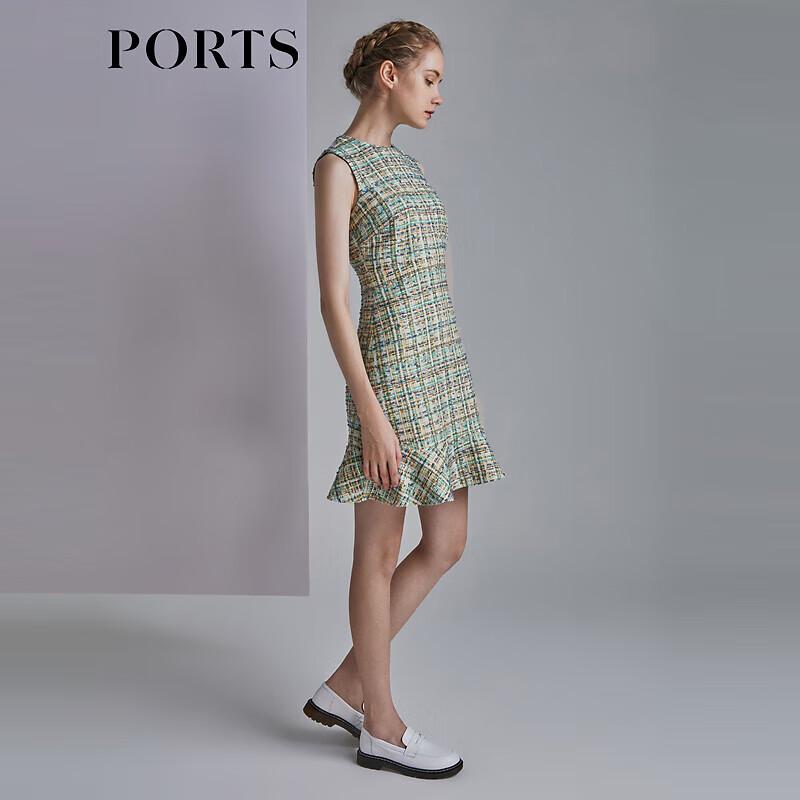 Ports Women's Classic Sleeveless Tweed A-line Dress