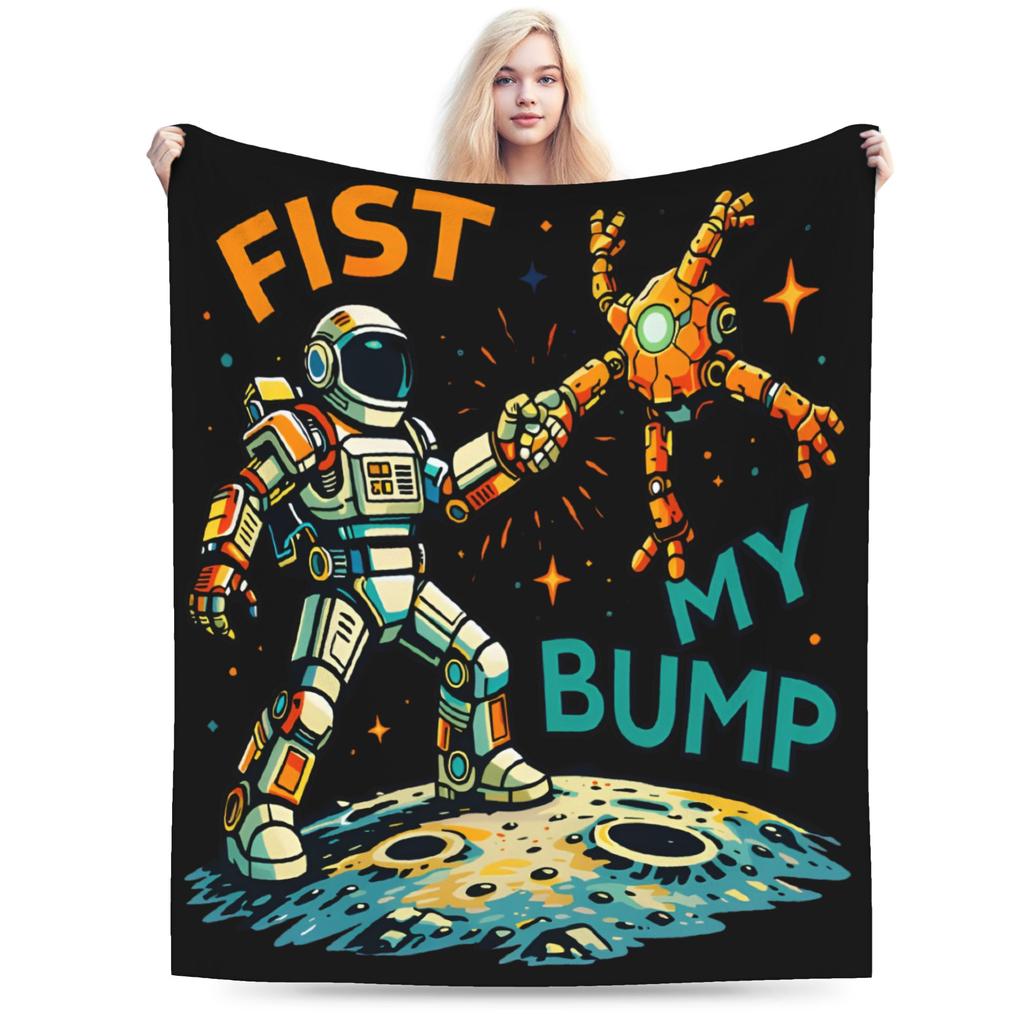 Rockys Project Hail Mary Fists My Bump Aliens Comic Blanket Fleece Air Conditioning Throw Blanket for Sofa Bedroom Bedspread