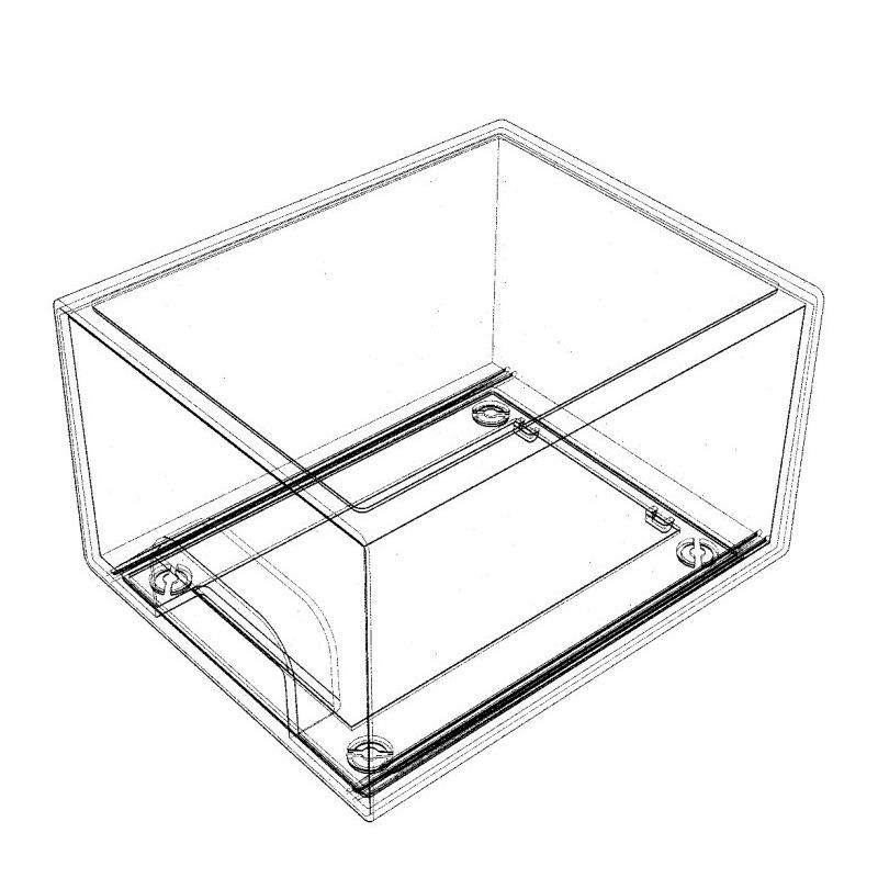 4er-Pack durchsichtige stapelbare Schubladen (4,4'' groß): Für Badezimmer-Make-up, Waschtische, Unterschränke, Küchenschränke/Vorratskammern – ideal für die Organisation zu Hause.