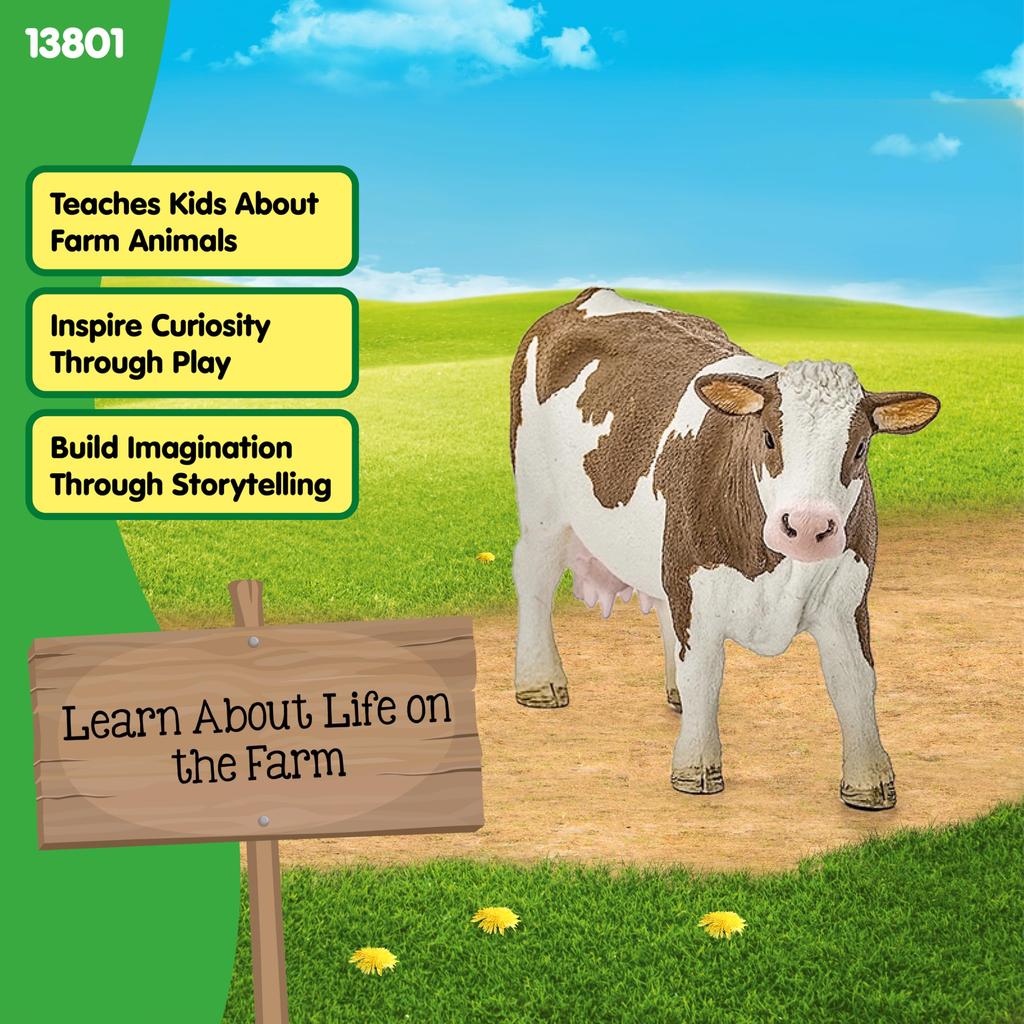 Schleich Farm World Simmental Cow (Female) Figure 13801